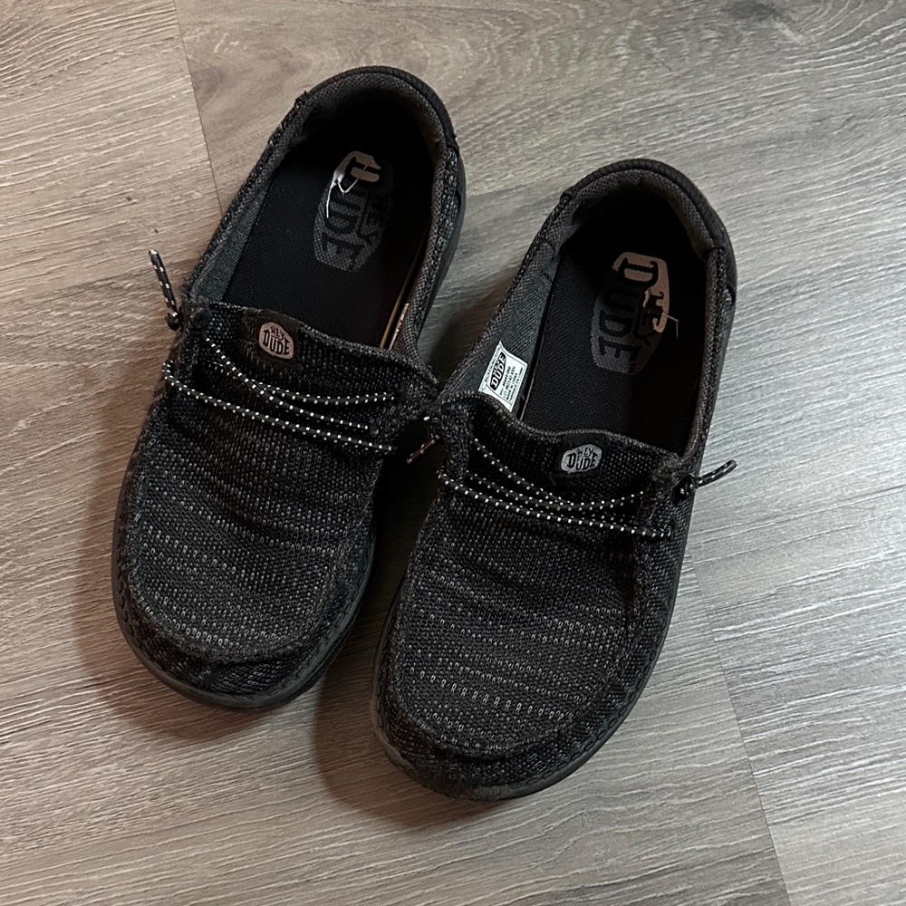 Hey Dude Charcoal Slip-On Shoes